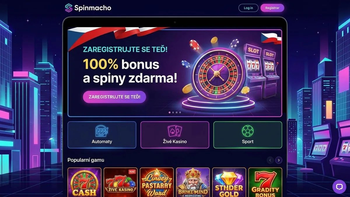 Registrace s bonusem ve Spinmacho